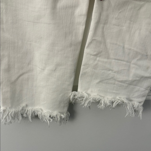 Democracy White Ankle Jeans with Frayed Hem - Picture 4 of 4